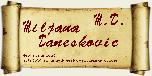 Miljana Danesković vizit kartica